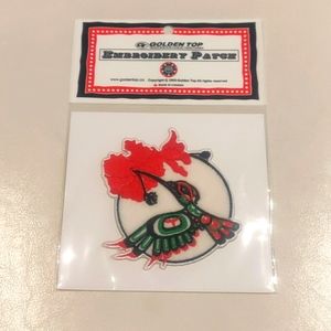 3" Embroidered Patch 'Hummingbird' Indigenous Design